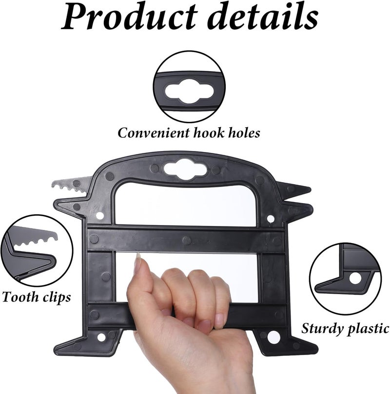 Ajcotahm 2 Pcs Rope Winder, Plastic Paracord Line Winder Rope and Cord Organizer Black Fishing Line Cable Bobbins Prevents Tangles Knots Recoils and Kinks - Image 3